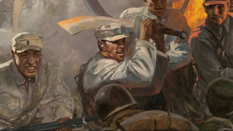 抗日烽火燃太行竟扶危局定神州美术经典中的党史邀您走近油画百团大战