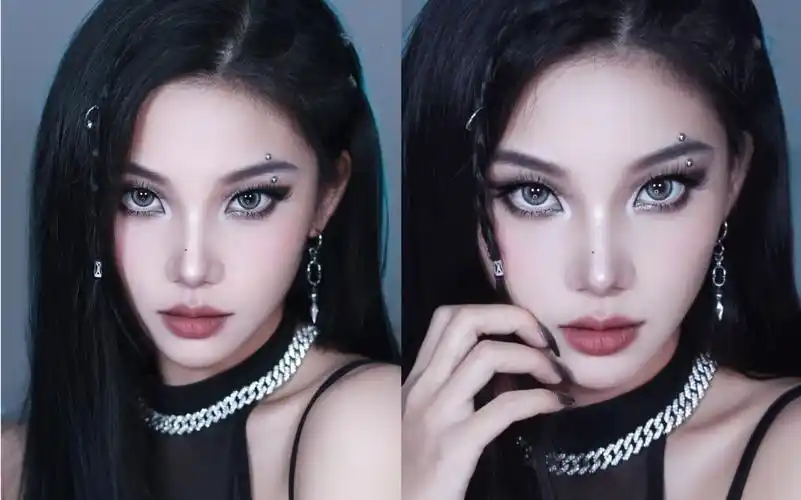 狼系亚裔妆容教程92又a又野|浓颜系斩女妆