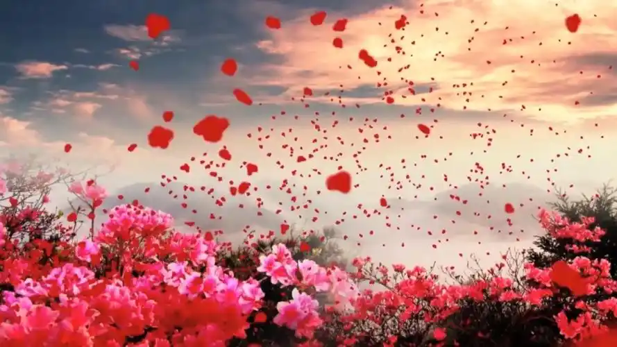 映山红中国民歌红歌晚会led背景视频素材