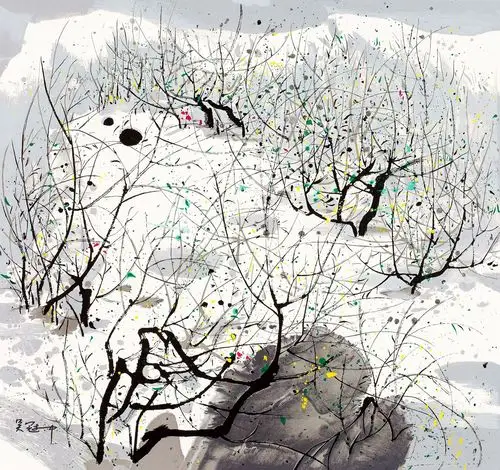 江南水乡吴冠中画作赏析