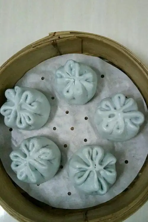 断线的风筝q做的花形包子做法视频(咖喱肉包)