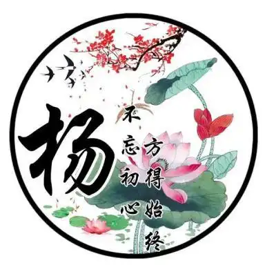 古风姓氏头像 荷花主题不忘初心方得始终-文字头像