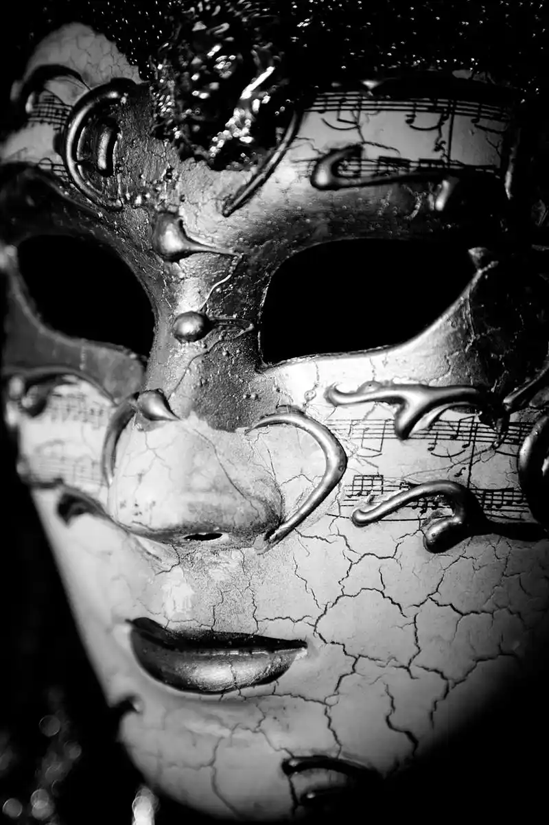 《不戴面具的人生》  我试戴了你的面具,觉得看世界变得狭隘辛苦.