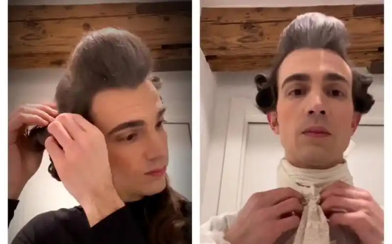 复原1770年洛可可宫廷男士发型巴洛克音乐passacaglia