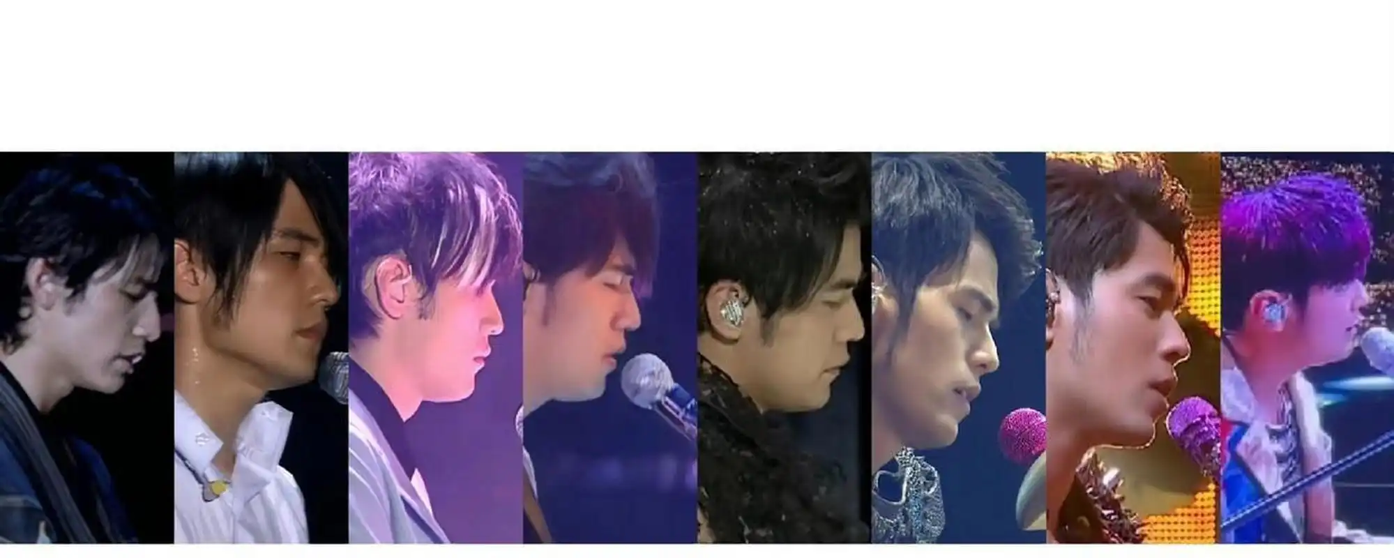 网友整理了周杰伦这个年的侧脸变化图,你觉得杰伦这些年奶茶喝了多少?