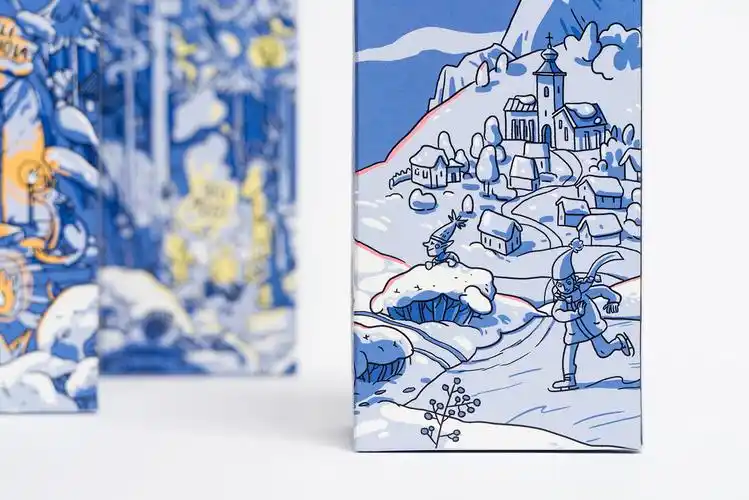 hersterslife手绘插画风格牛奶包装设计