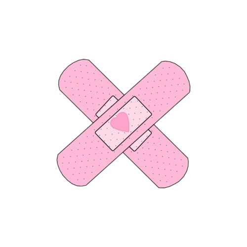 创可贴少女心素材贴纸