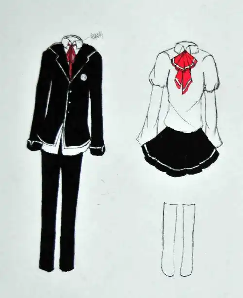 美术课堂上的校服设计大赛