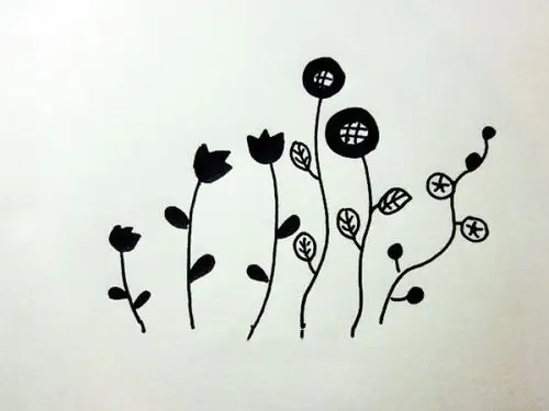 手工diy:这些小图案,可以做刺绣图样,也可以当作手账素材