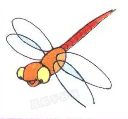 蜻蜓简笔画怎么画