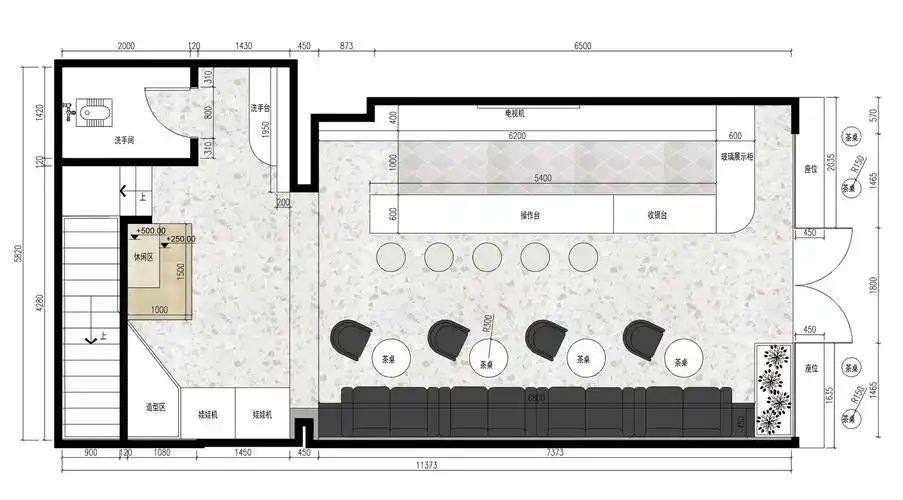 广西左崇市甜茶黑白灰色调的奶茶店铺设计/历新设计 - 商业空间