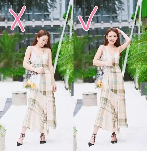 女生拍照通用姿势,学好下面7个拍照技巧,拍照很自然