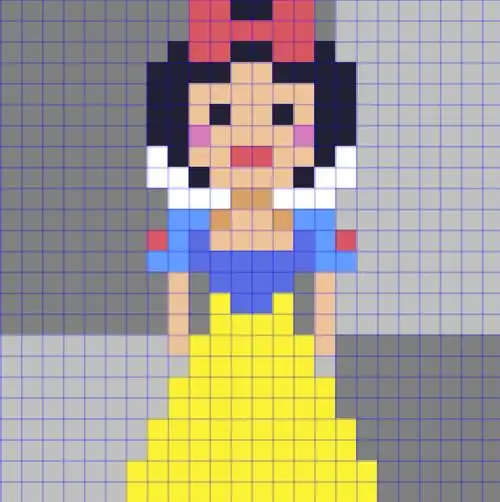 太难的容易打击积极性,太简单的则不太容易有兴趣,很多人会觉得像素画