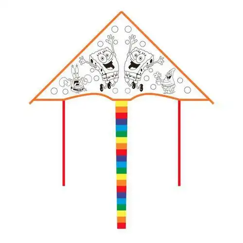 潍坊风筝diy空白风筝填色风筝儿童绘画手工涂色风筝风筝材料颜料