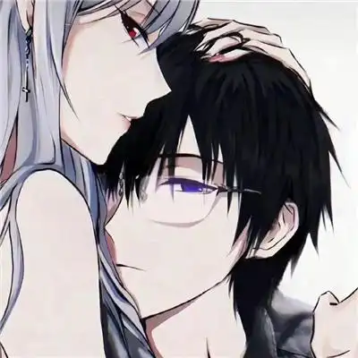 超拽的霸气冷酷动漫情侣头像