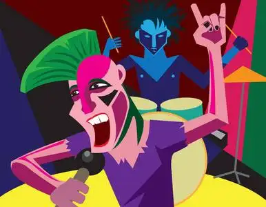 摇滚音乐节图片-摇滚音乐节素材-摇滚音乐节插画-摄图新视界