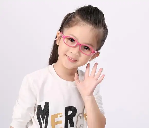 儿童软硅胶眼镜架 宝宝超轻tr90眼镜框近视远视男女眼睛 紫色