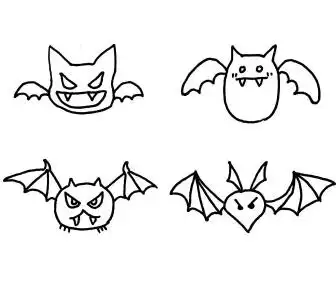 万圣节图片简笔画贺卡 简笔画图片贺卡-普车都