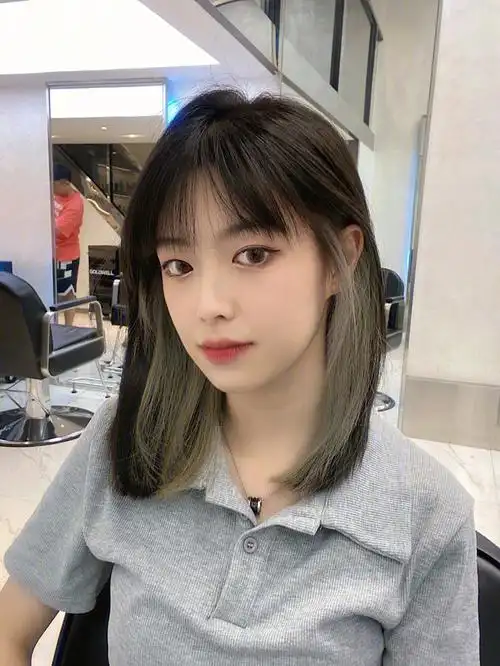 lisa同款长发挂耳染超洋气