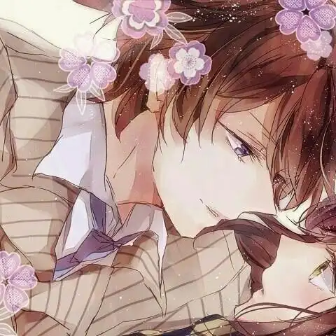 动漫情侣双人图-可爱唯美情侣头像-话本小说网