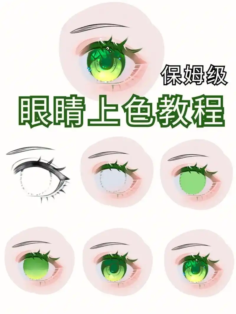 眼睛画法教程|有手就会系列.二次元眼睛干货教程 有手就会的干 - 抖音