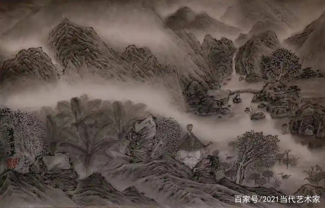 笙歌一曲扬州梦——冯月平水墨画作品品鉴