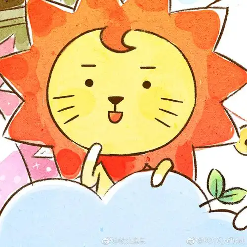 王源设计的roy6卡通形象剪影,已解锁七块碎片