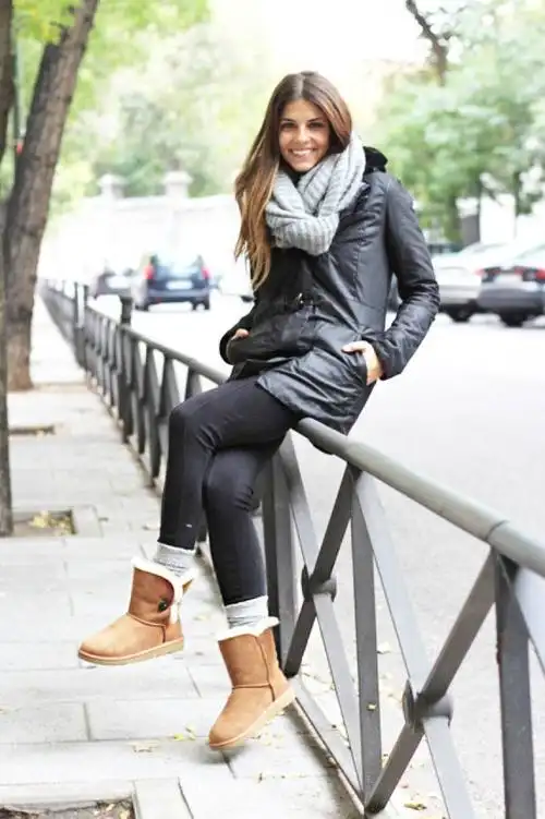 雪地靴怎么搭才能显腿长你急需这篇满分攻略