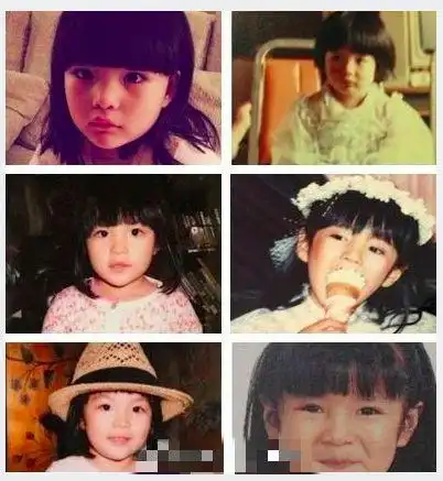 陈乔恩童年时期吃手手的照片萌化了,艾伦小时候比现在似乎更好看