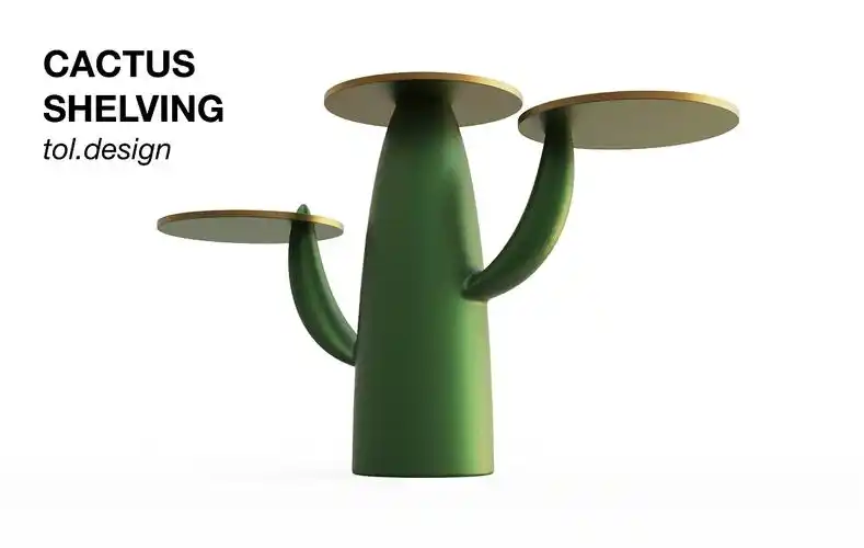 100个日用品设计——cactus shelving(仙人掌置物架) - 原创作品