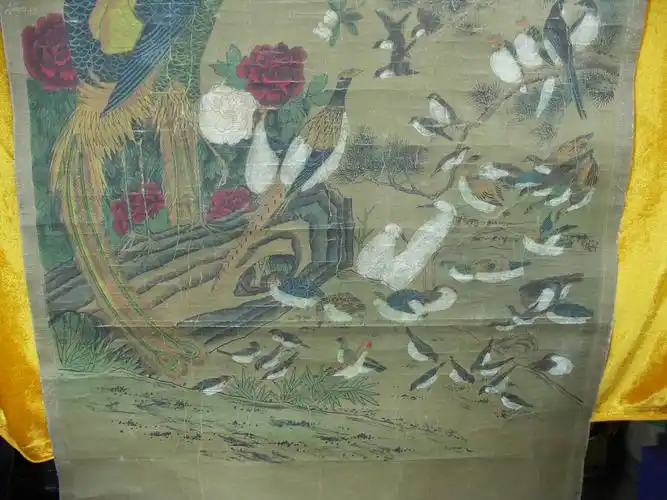 林良百鸟朝凤画作一副