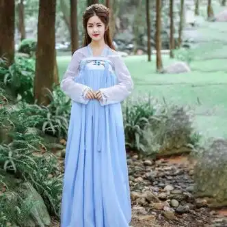 杭馨咚汉服女中国风学生夏季仙气樱花超仙古装玄姬菩提雪慈航静齐胸