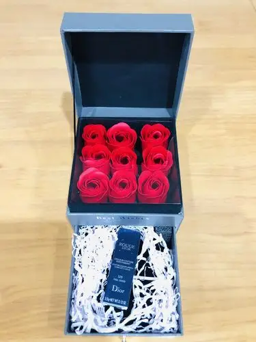 唇膏女520#滋润粉色/080/888/001/滋润哑光生日礼物礼盒套装晒单图