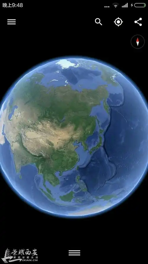 这张同样是googleearth2013年拍摄的中国全景卫星照片,网友可以下载