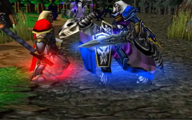 魔兽争霸3冰封王座阿尔萨斯vs阿尔萨斯