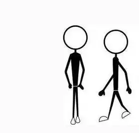 简笔画小人 简笔画小人比心