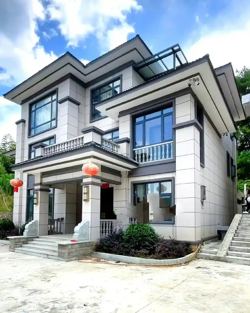 10款三层农村自建落地实景照 老家的房子才是根,老家有房,家里有人