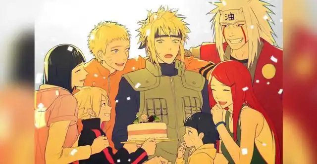 火影忍者:漩涡鸣人的全家福照片,每一张都能让人幸福的落泪