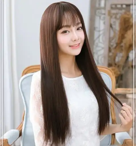 尾好看还是碎发尾好看挑选直发外形有教程全解_飘逸直发_女生发型大全