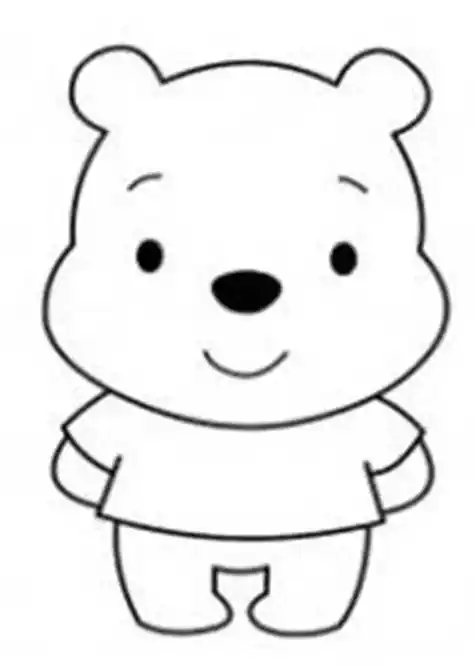 简单的小熊简笔画手绘图片简笔画——一看就会的可爱小熊画法