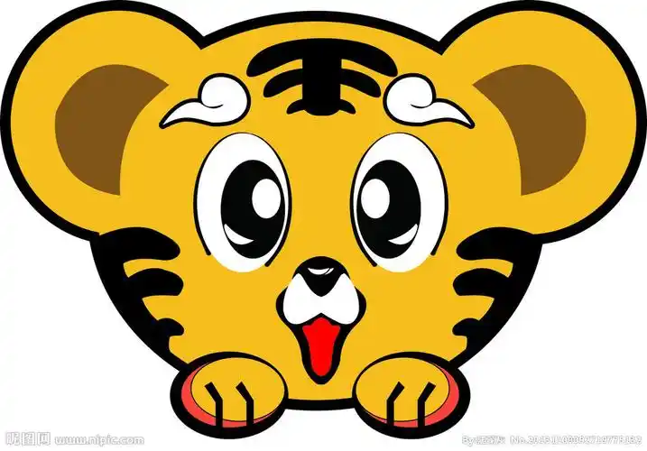 可爱小老虎矢量图片设计图__卡通设计_广告设计_设计图库_昵图网nipic
