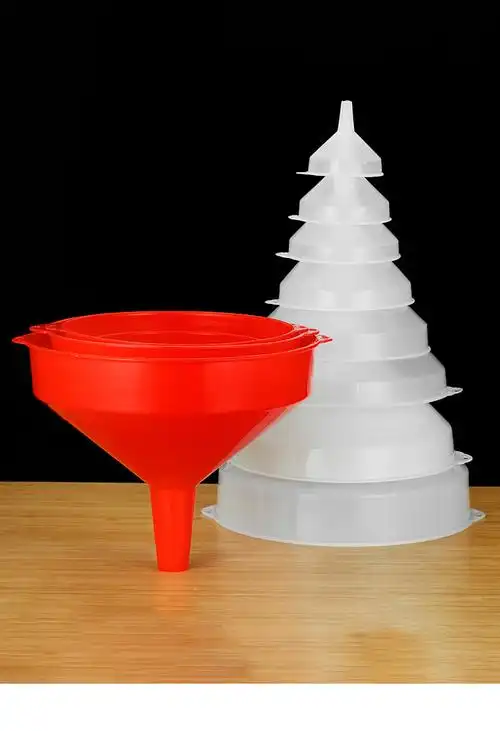 特大号漏斗红色塑料漏斗大口径家用白色大号漏斗加厚工业漏斗 5号漏斗