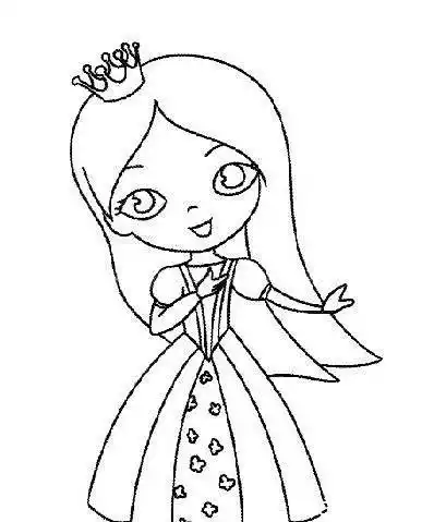 公主简笔画图片大全 幼儿园公主简笔画图片大全