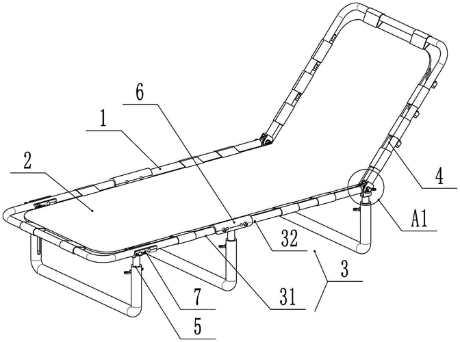 一种智能折叠躺椅的制作方法