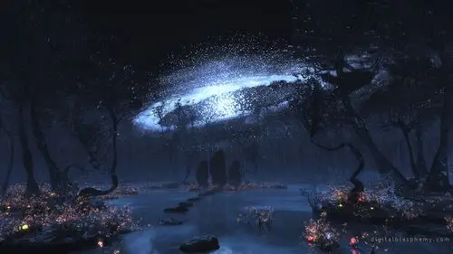 黑暗风的风景画,这样风格的壁纸你喜欢吗