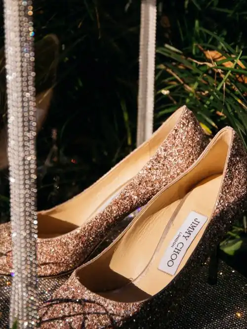备婚好物jimmychoo婚鞋真正的水晶鞋