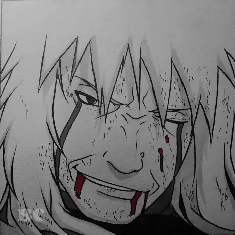 多少人的意难平.#自来也 #手绘教程 #火影忍者 #绘画  - 抖音