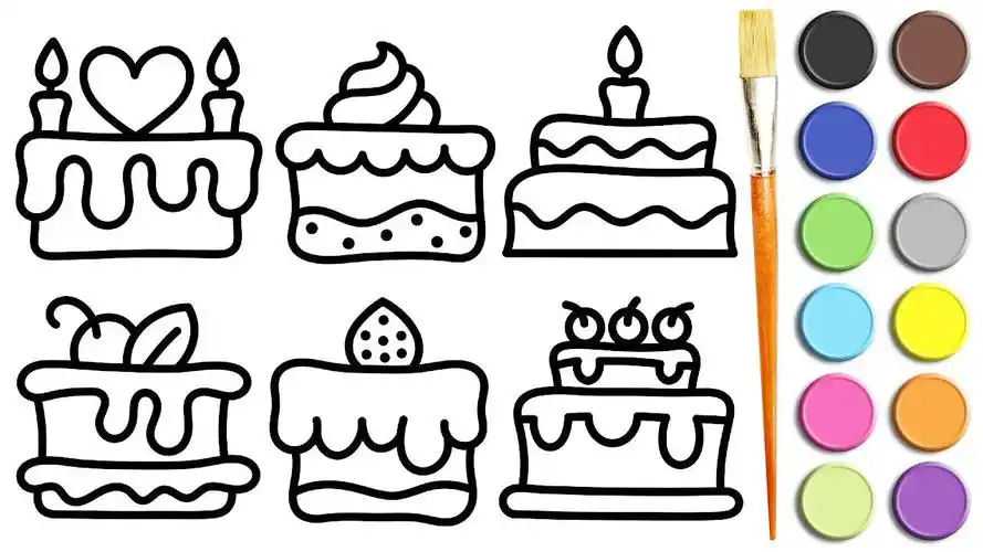 生日蛋糕怎么画简单又漂亮 学画生日蛋糕