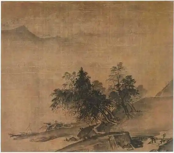 夏圭 山水 东京国立博