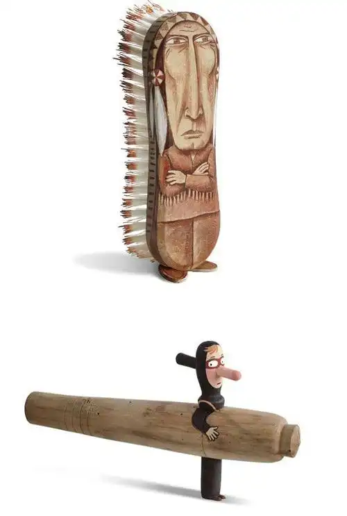 【日常生活用品引发的创意 】将日常生活中的用具,比如刷子,水龙头